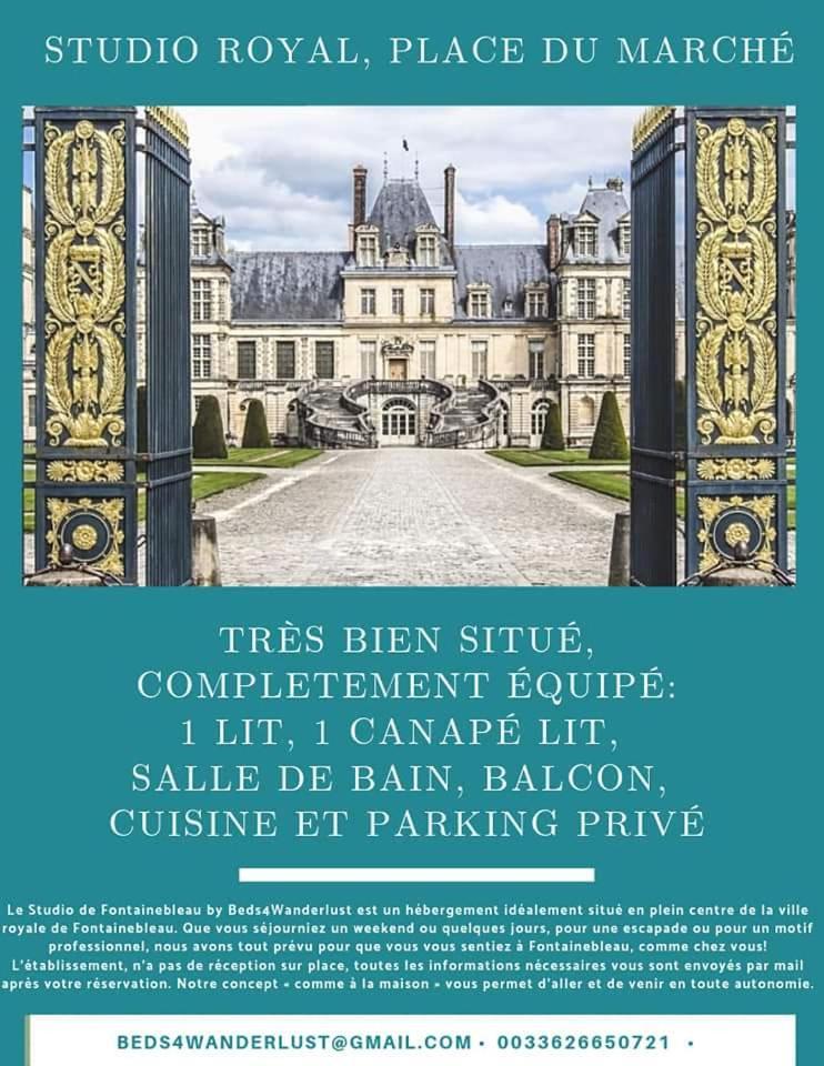 Studio Royal by Beds4Wanderlust - Place du marché avec parking privé Fontainebleau Habitación foto
